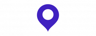 Blue map location icon